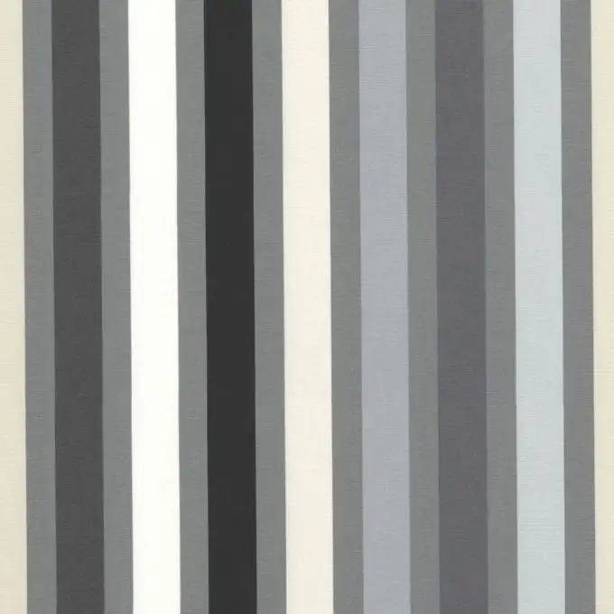 Tessuto cotone spesso a righe nere grande larghezza