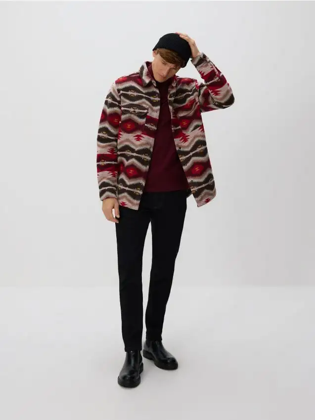 Camicia a fantasia comfort fit Colore multicolore