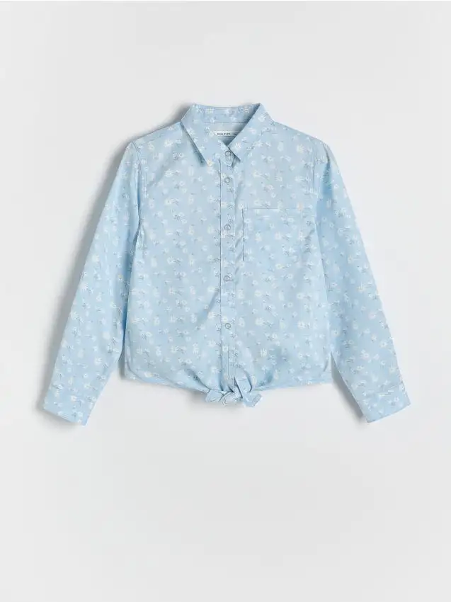 Camicia in lyocell Colore blu pallido