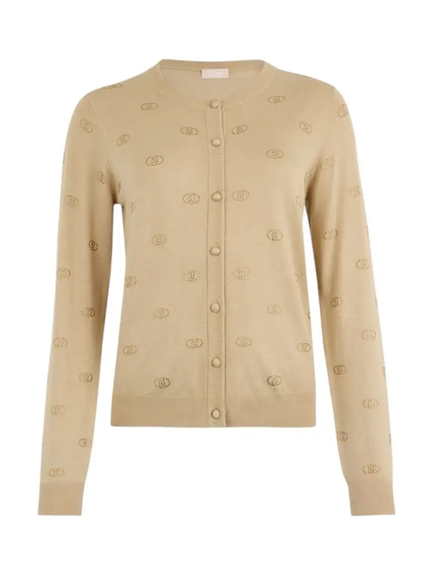LIU JO WHITE Women's Cardigan WA5053MS49I 60920 Beige