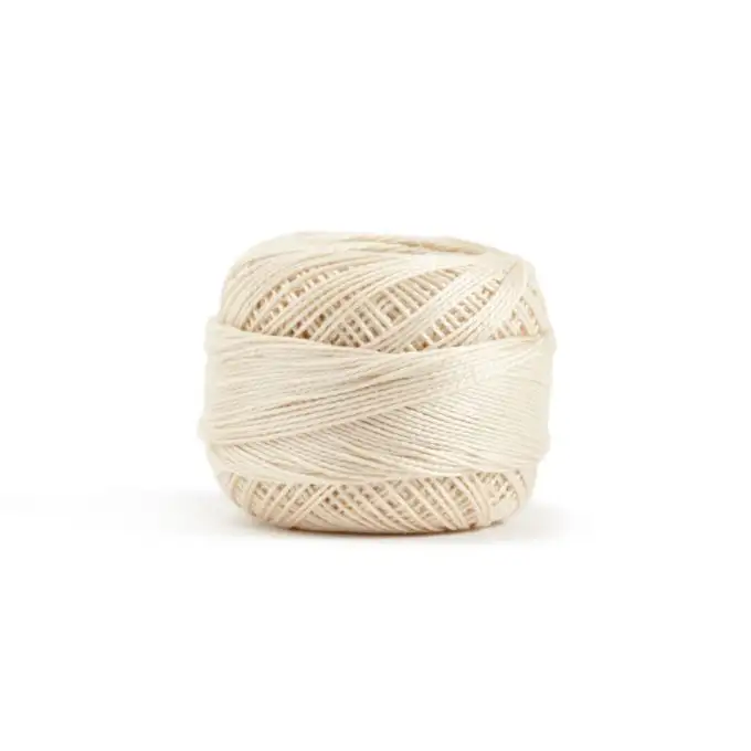Fili di cotone perlato da ricamo - Bianco a beige