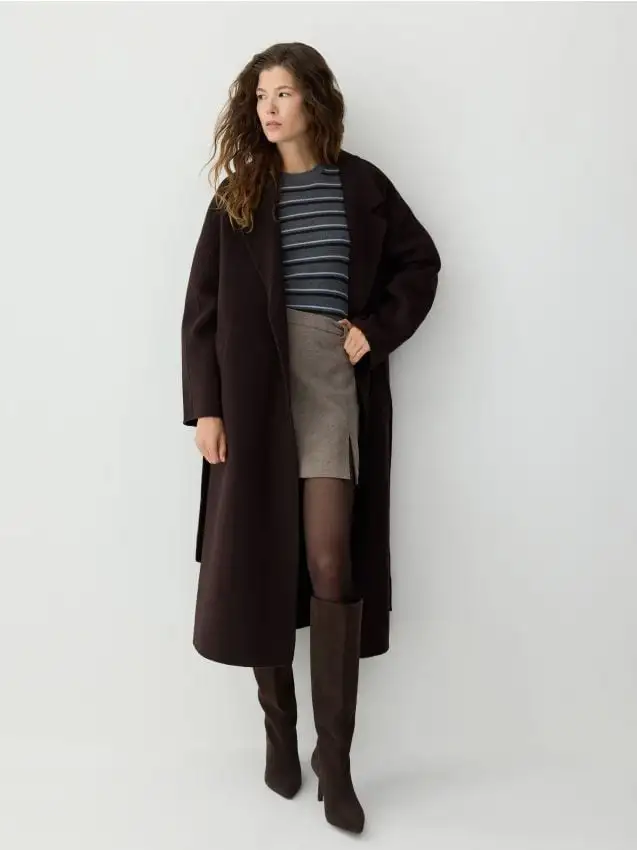 Camicia in lana merino Colore multicolore