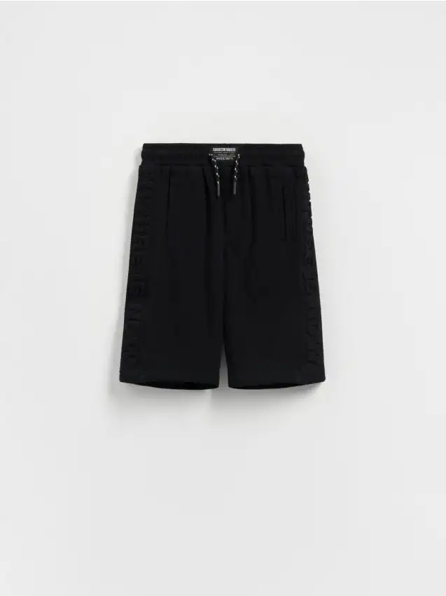 Pantaloncini da tuta in cotone Colore nero