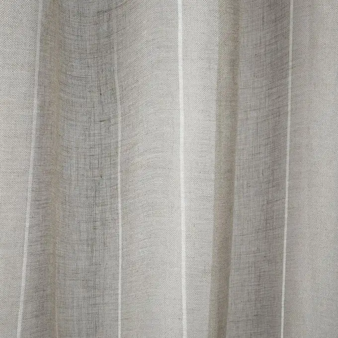 Tessuto velo lino sottili righe bianche grande larghezza