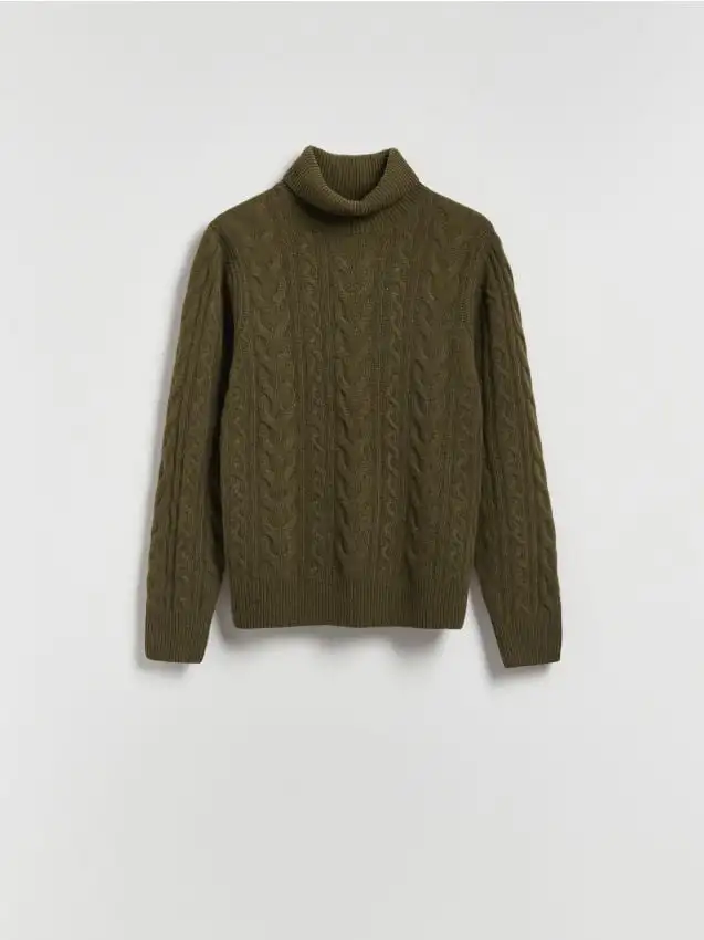 Maglione in lana Colore verde scuro