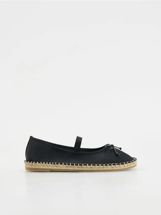 Espadrillas con fiocco Colore nero