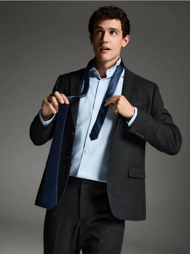 Cravatta slim Colore blu scuro