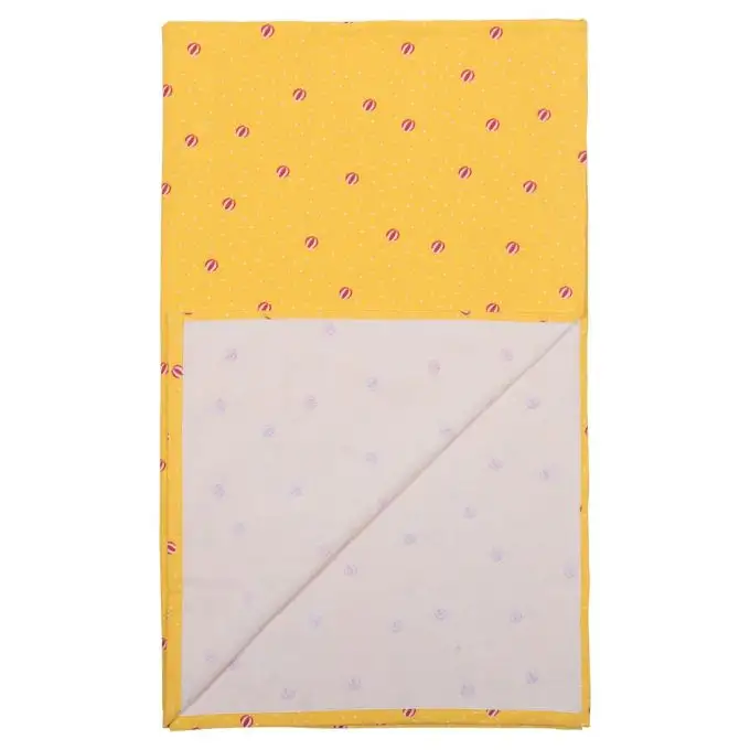 Fouta gialla stampata palloncini