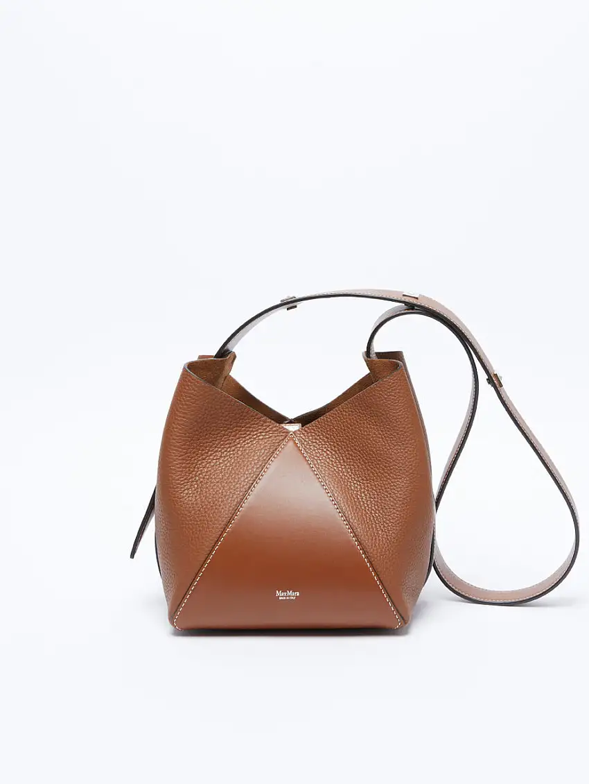 Borsa a Secchiello Stampa Cervo Cuoio