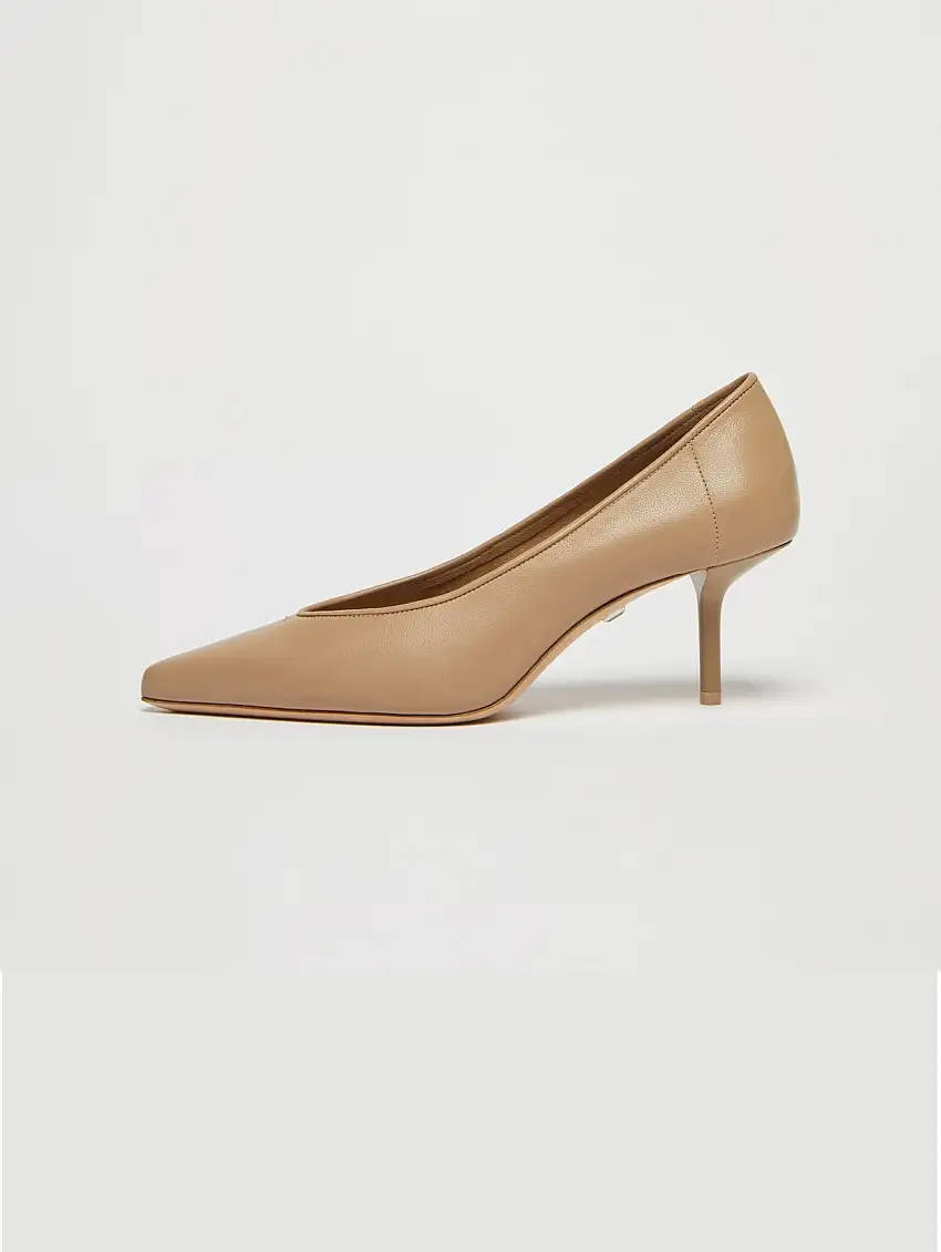 Décolleté in Nappa Semilucida Nocciola