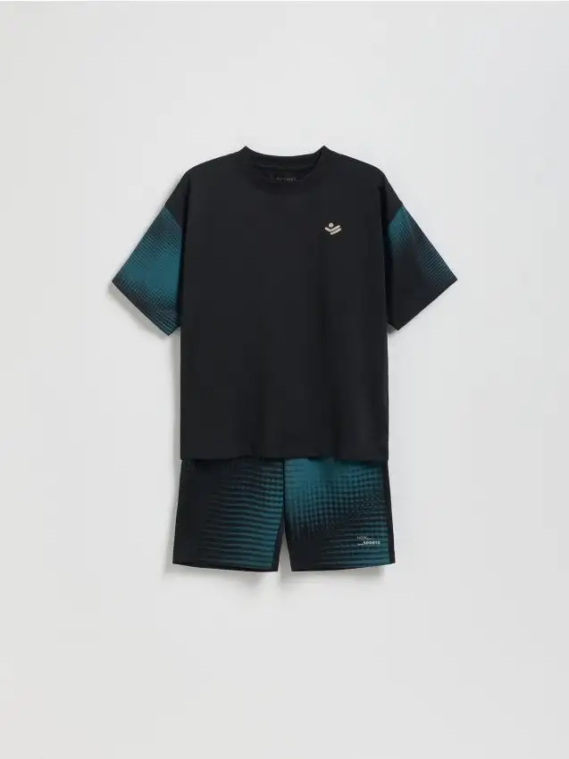 Completo sportivo stampato Colore nero