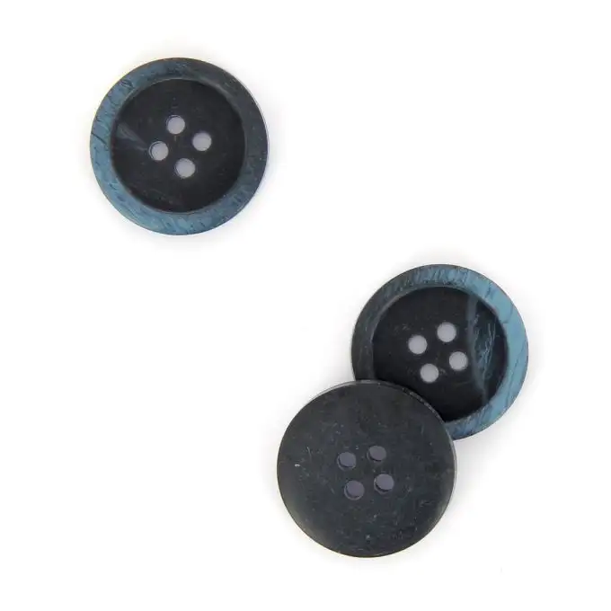 bottoni effetto marmo blu navy 23 mm