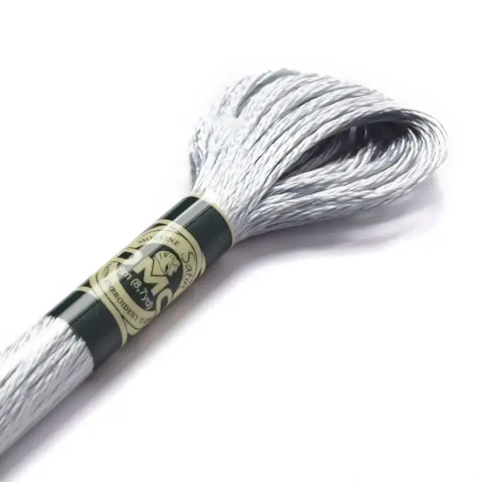 Filo satinato grigio/nero - COL S415