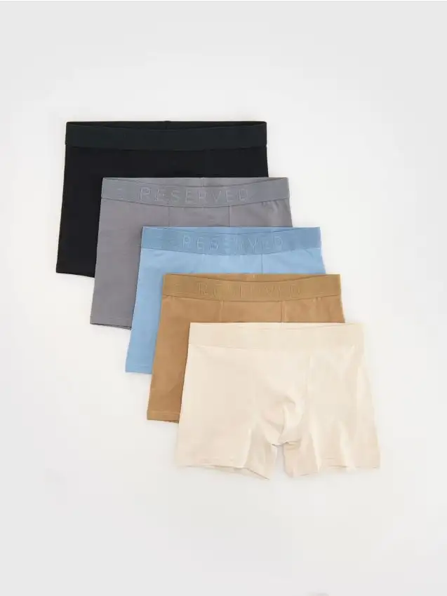 Confezione da 5 paia di boxer long Colore beige