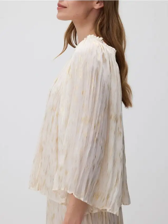 Camicetta con arricciature Colore multicolore