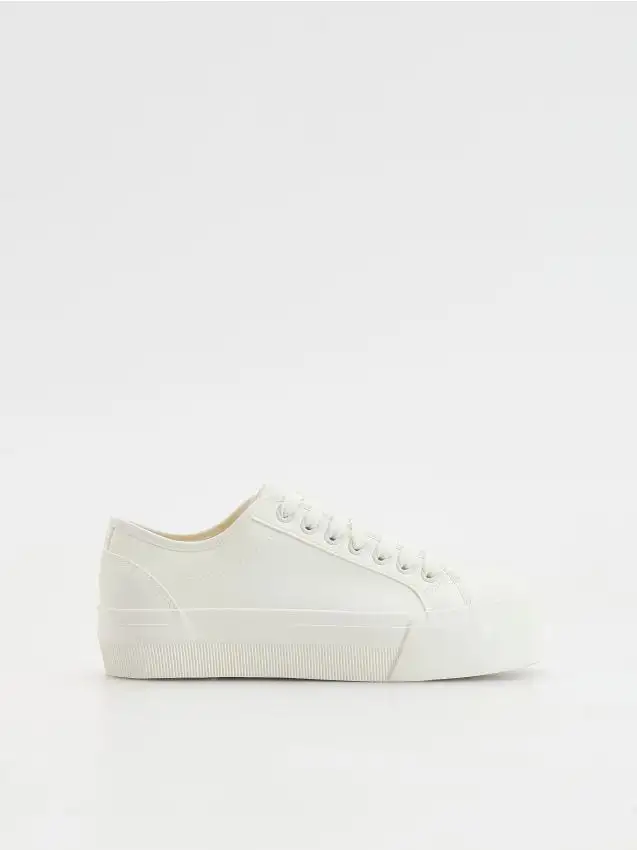 Sneakers con suola alta Colore bianco