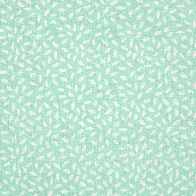 Tessuto cotone verde menta chicchi di riso