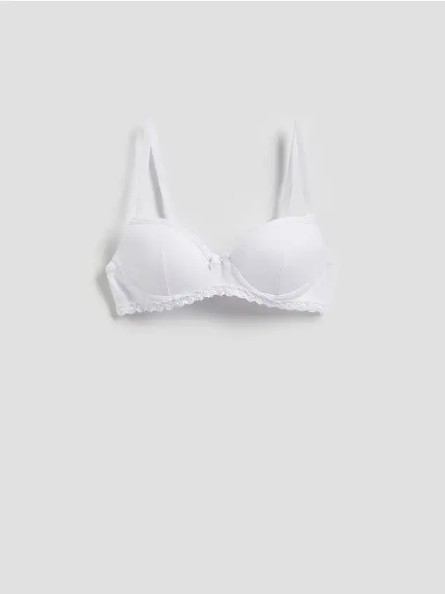 Reggiseno in cotone Colore bianco