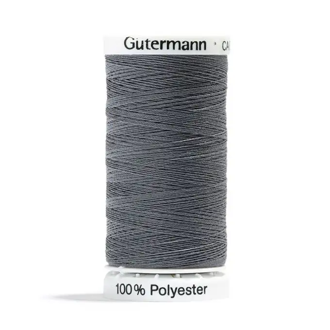 Bobina di filo poliestere Gütermann - Grigio - Nero - COL 701