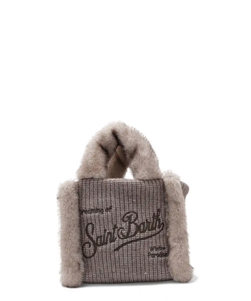 Vanity Mini Shearling Lana e Pelliccia MC2 Saint Barth