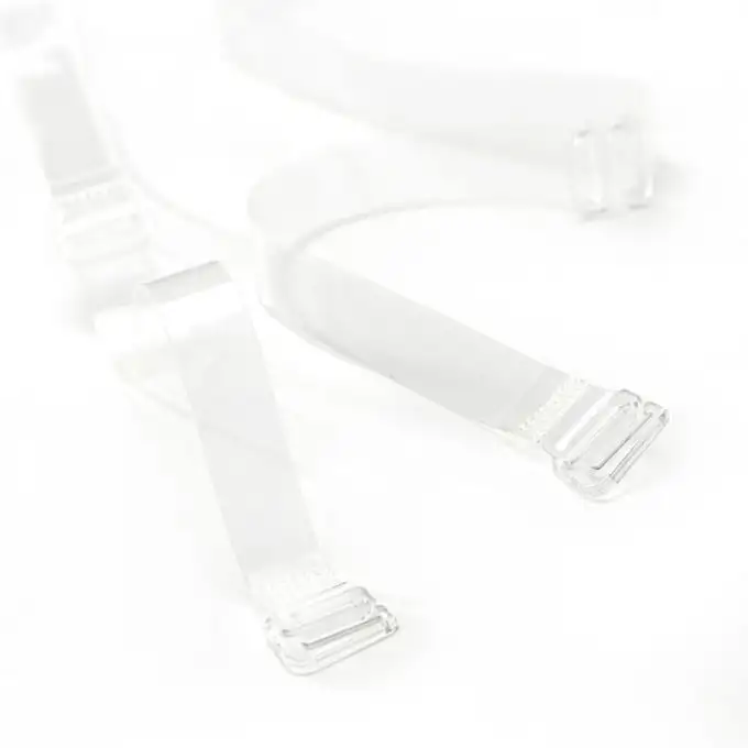 Bretelle reggiseno trasparenti bianche