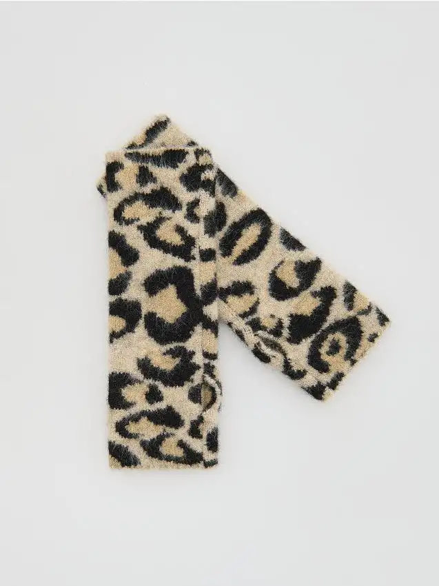 Guanti mezze dita in misto lana Colore multicolore