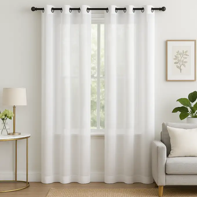 Tenda bianca tinta unita