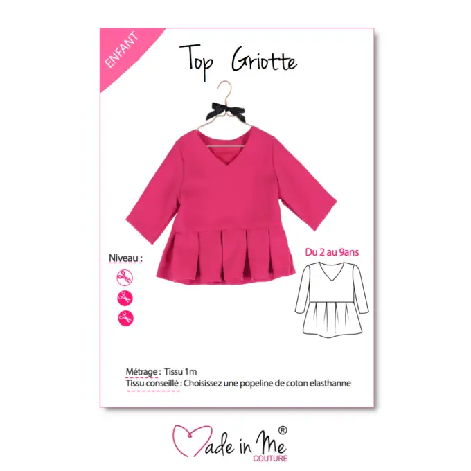 Top termoadesivo griotte