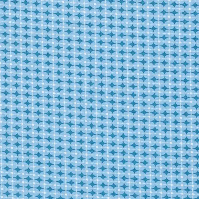 Tessuto cotone blu Aglae