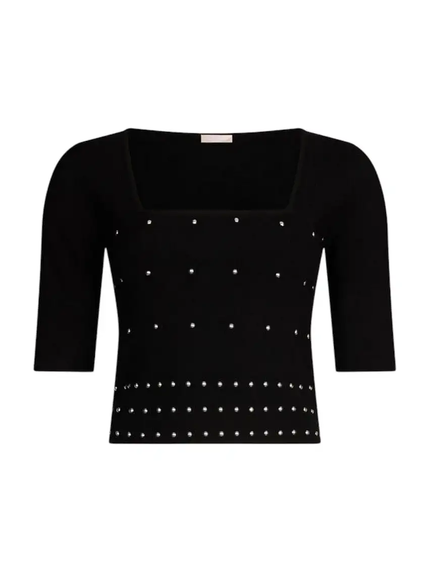 LIU JO WHITE Women's Sweater WA5206MS99E 22222 Black