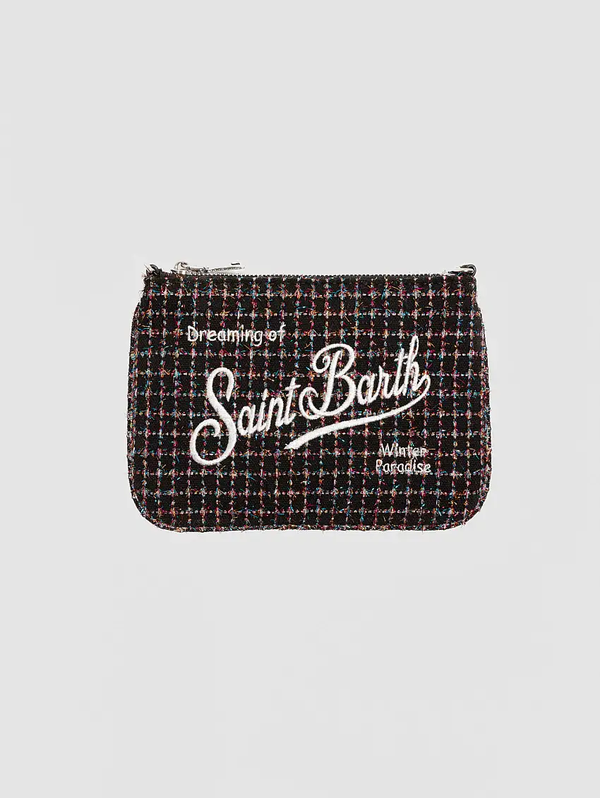 Pouch Parisienne Mini in Tweed Lurex Nero