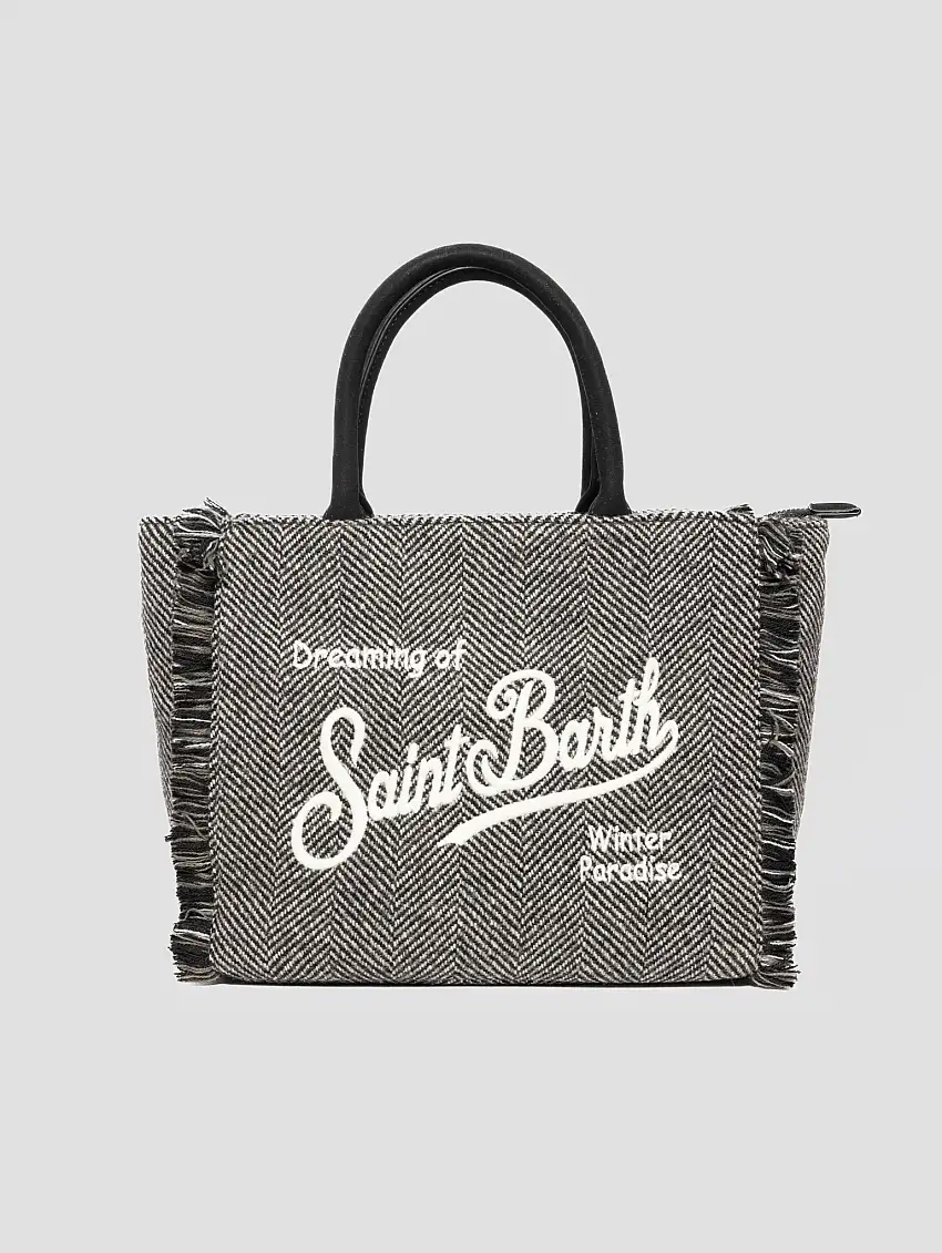 Borsa in Lana Motivo Spigato Colette Grigio