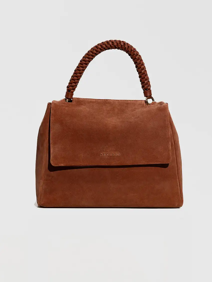 Borsa Sveva in Suede a Mano Media Terra di Siena