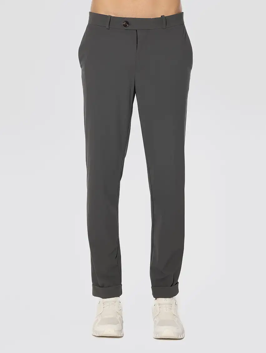 Pantaloni Chino in Tessuto Surflex Stretch Grigio