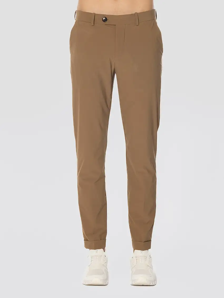 Pantaloni Terzilight in Tessuto Leggero Toupe