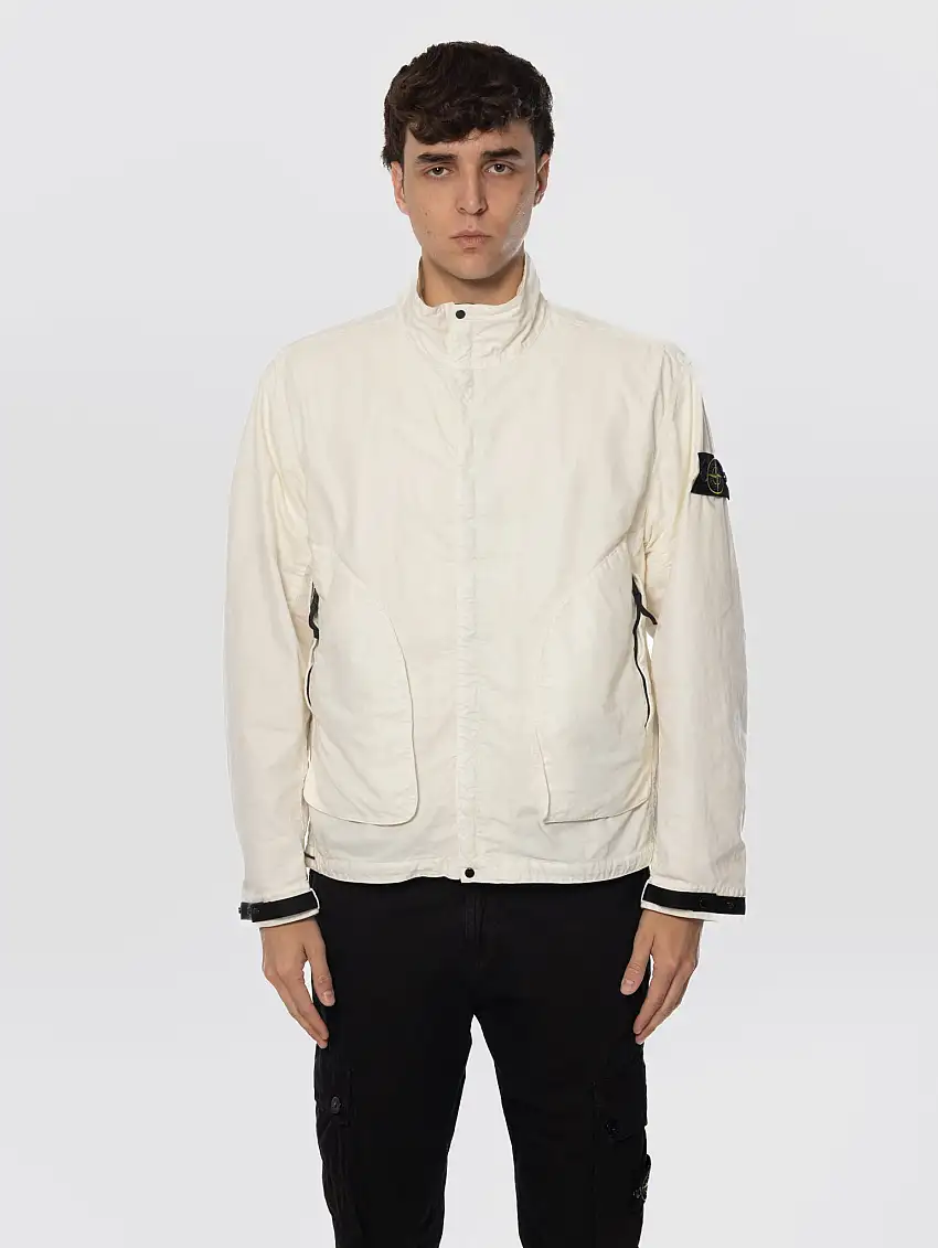 Giaccone in Nylon Made in Japan Avorio