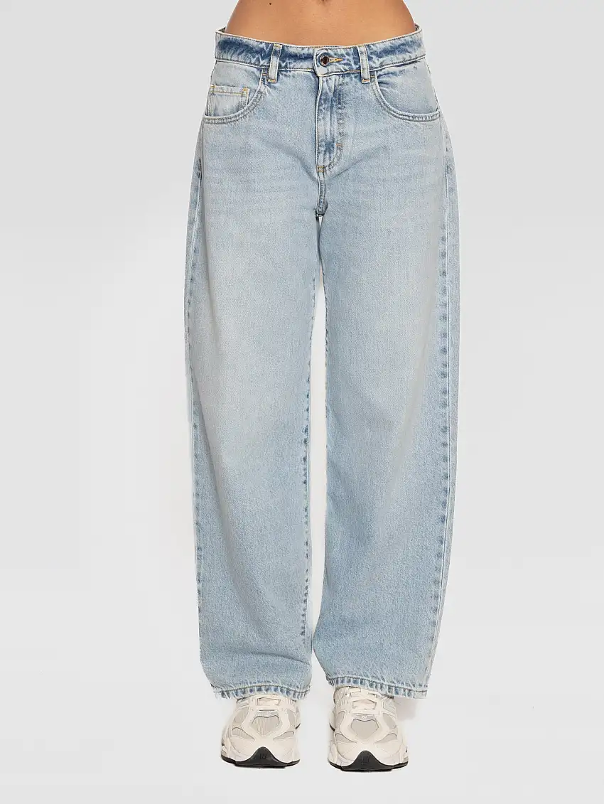 Denim Bea Wide Leg Regular Blu