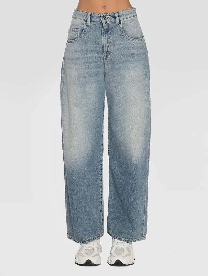 Jeans Wide Leg Vintage Poppy Blu