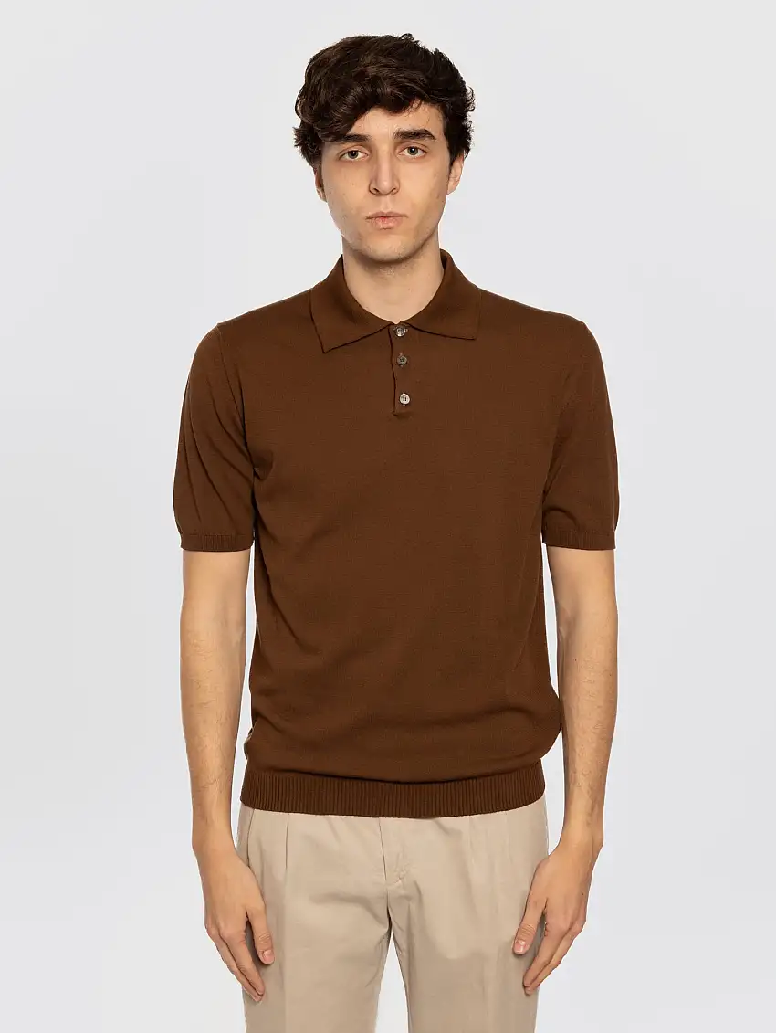 Polo con Tre Bottoni Testa di Moro