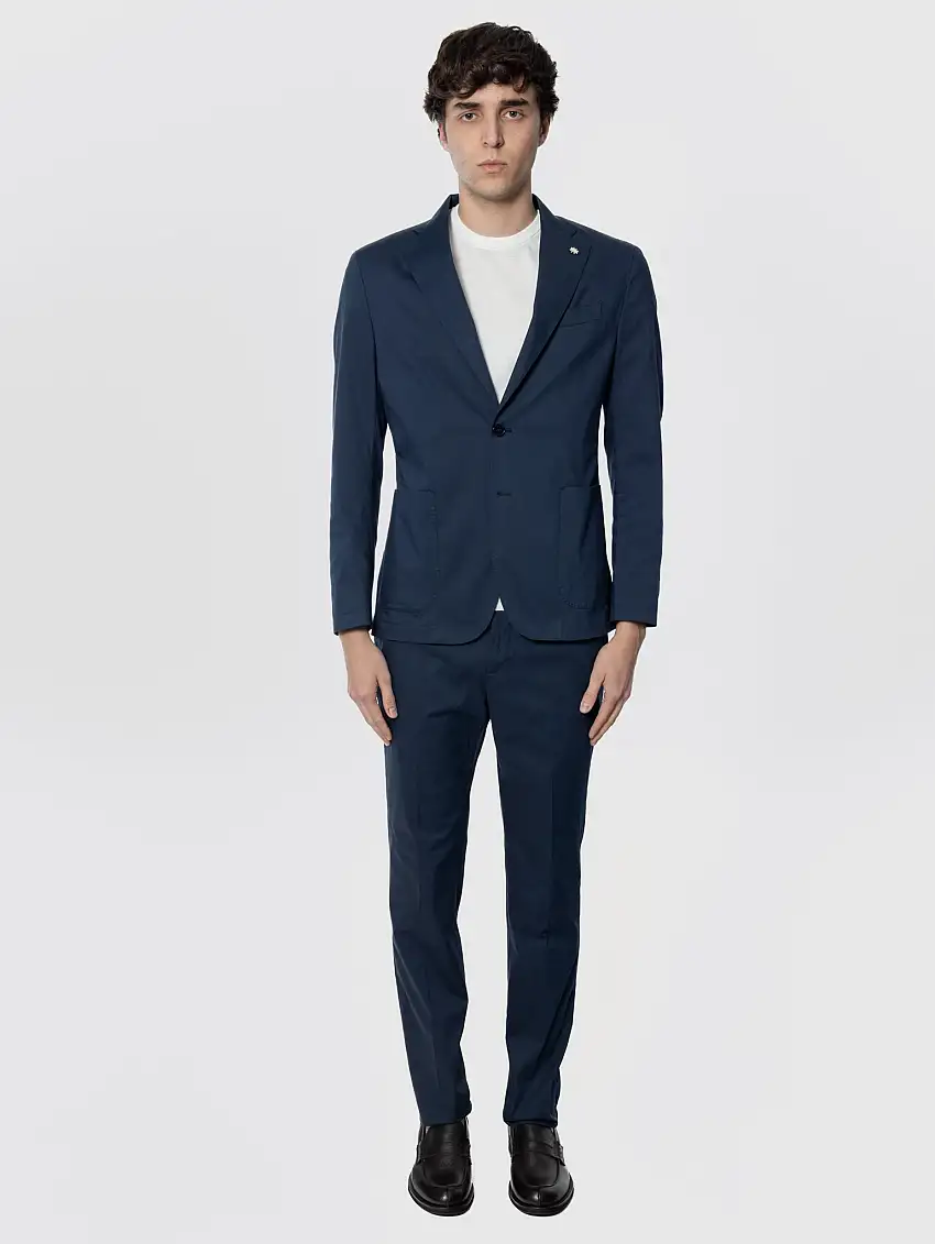 Completo in Cotone Stretch Blu