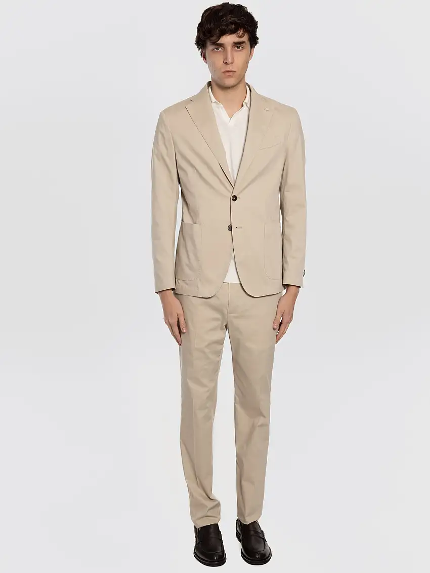 Completo in Cotone Stretch Beige