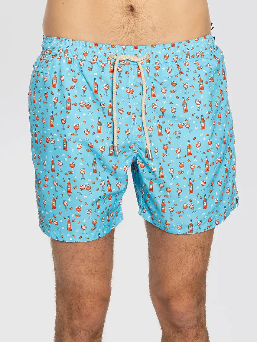 Costume Media Lunghezza Aperol Spritz Azzurro