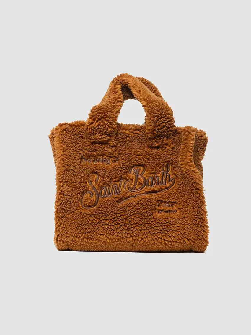 Borsa a Mano Teddy Vanity Mini Marrone