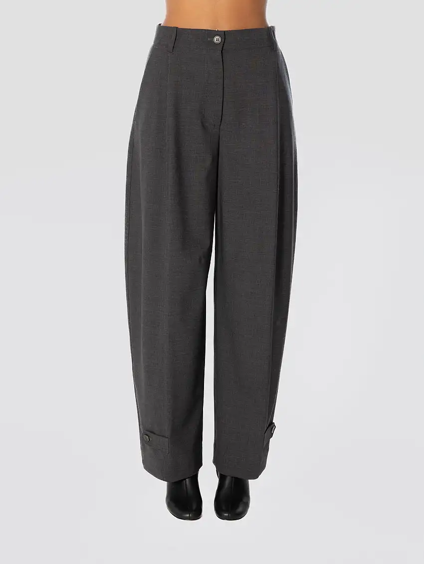 Pantaloni con Orlo Regolabile Antracite