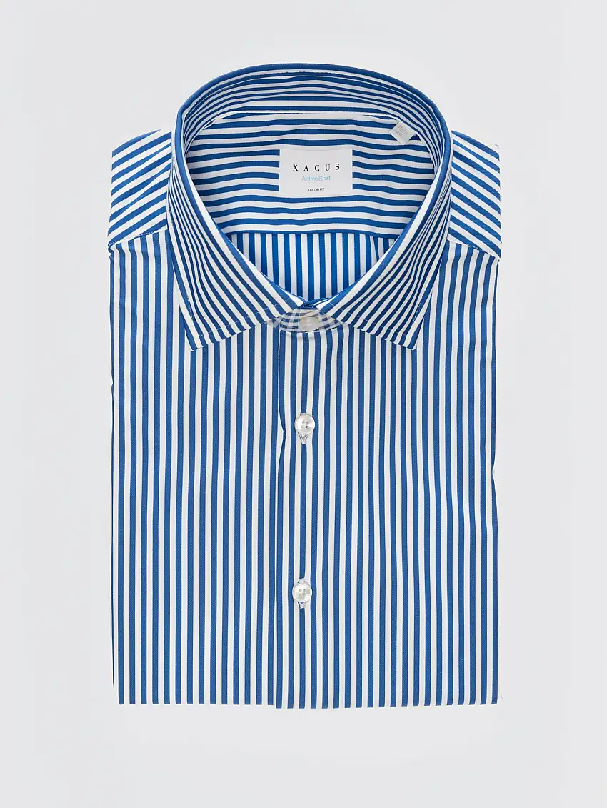 Camicia a Righe Active Blu/Bianco