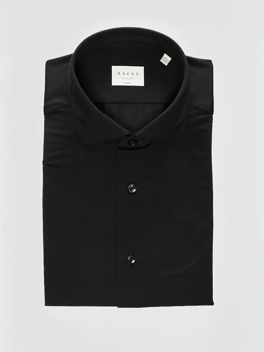 Camicia Active Shirt in Twill Nero
