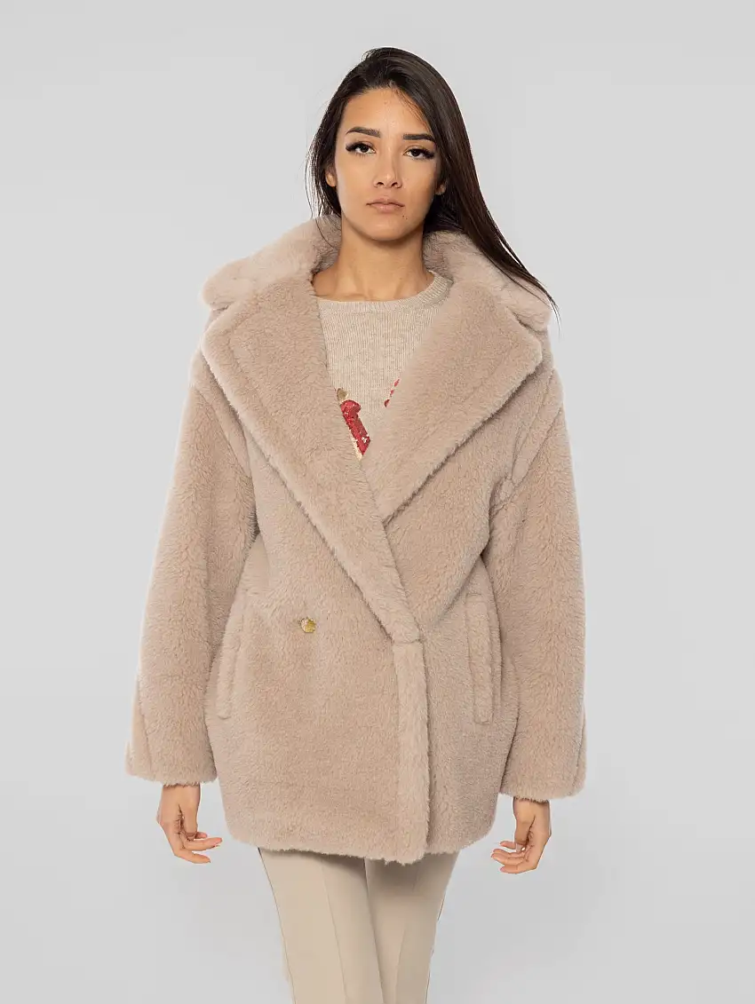 Cappotto Cuba in Alpaca e Lana Corto Cacha