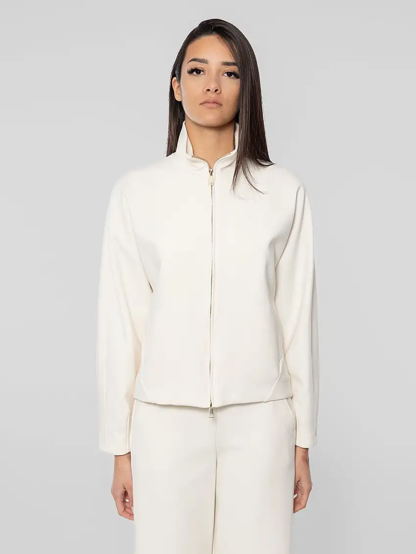 Felpa in Jersey Tecnico Plava Bianco