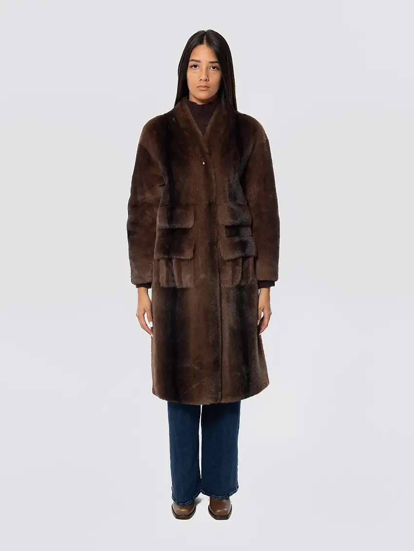 Pelliccia Ecologica Lunga Moro