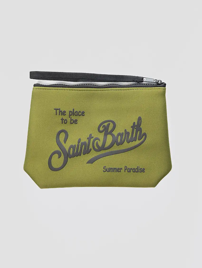 Pochette in Neoprene Verde